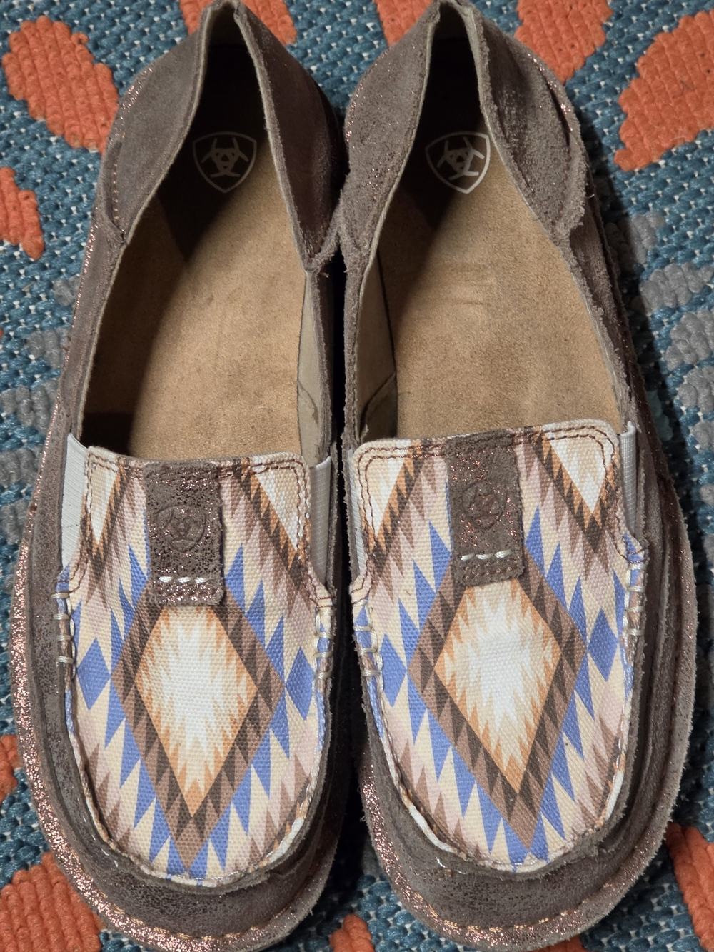Ariat Bronze Aztec Slip Pn Shoes